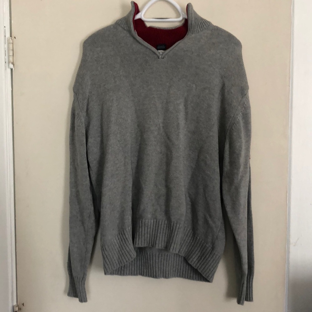 Nice gray collared sweater